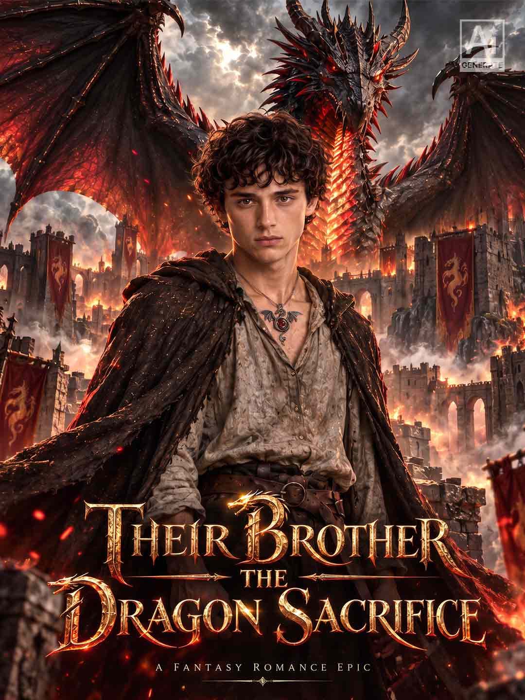 Official poster of Their Brother, the Dragon Sacrifice, as shown on ReelShort
